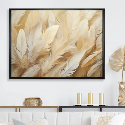 Plumes de plumes I sur toile