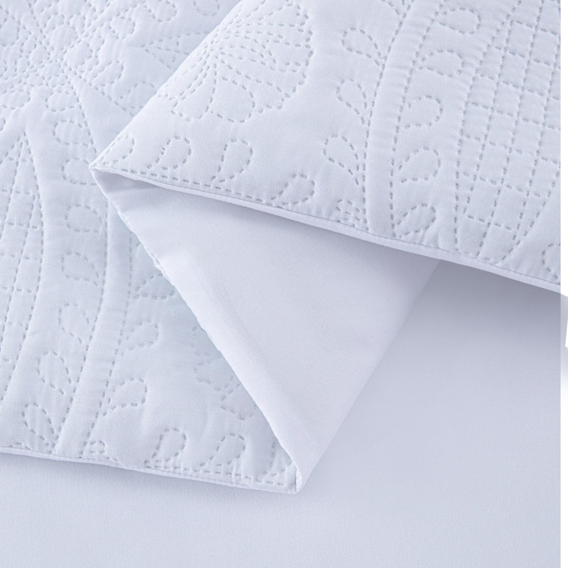 Liam Microfiber 7 Piece Bed in a Bag Comforter Set, King Comforter + 6 Additional Pieces, White