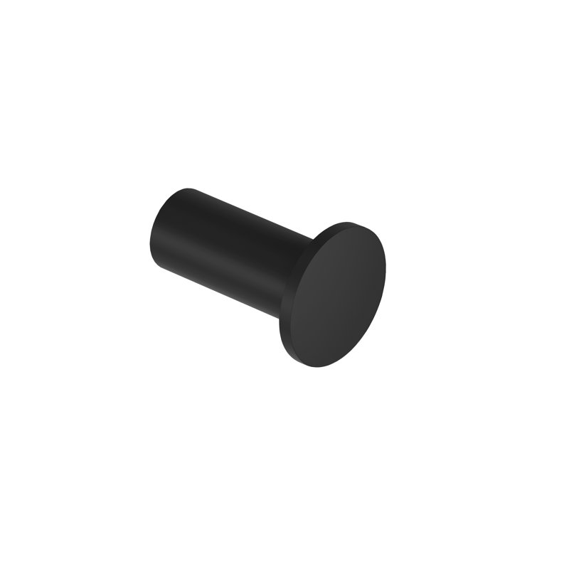 Wall mounted Hook made of Stainless Steel with Screws, Black