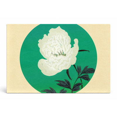 Pivoine blanche - paysage, art mural sur toile