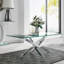 120Cm Wide Clear Glass Top Coffee Table