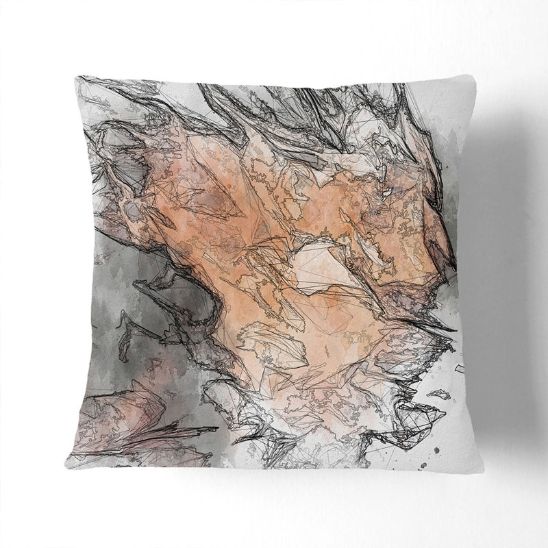 Square Throw Cushion, White, 55cm H x 55cm W x 20cm D