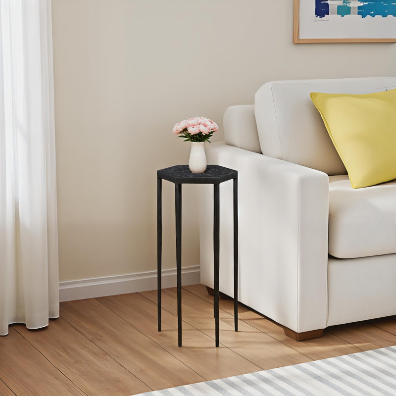 Figgy Marble Tray Top End Table