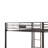Maida Queen Bunk Bed in Sandy Black