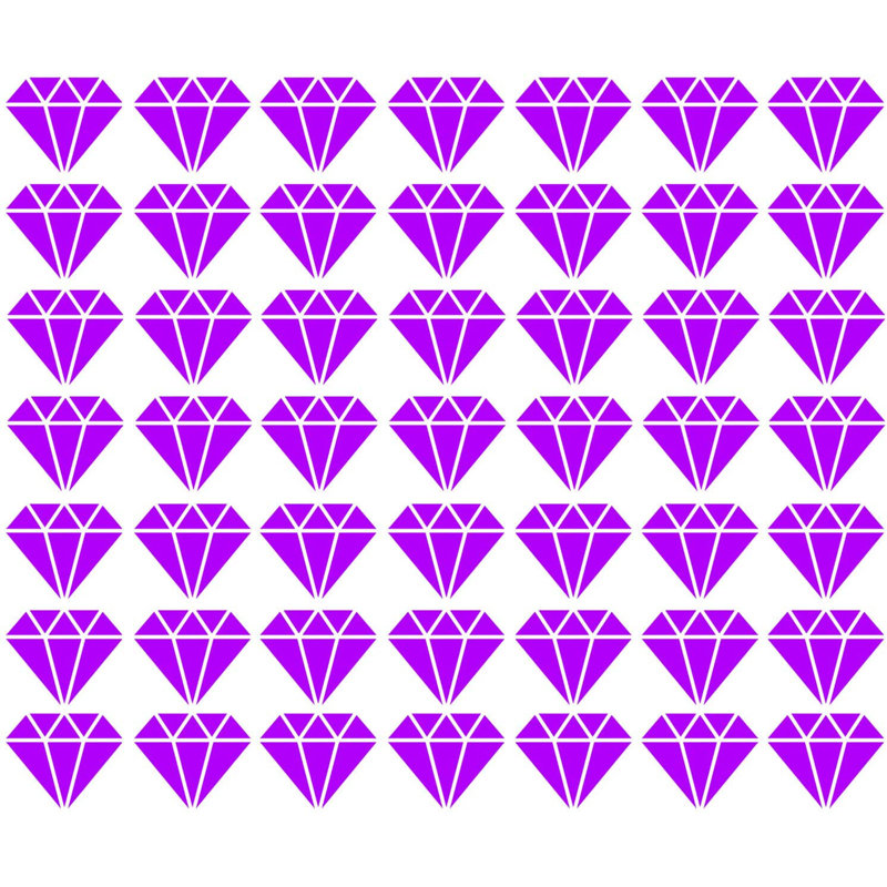 Décalcomanie murale Diamond, Mauve
