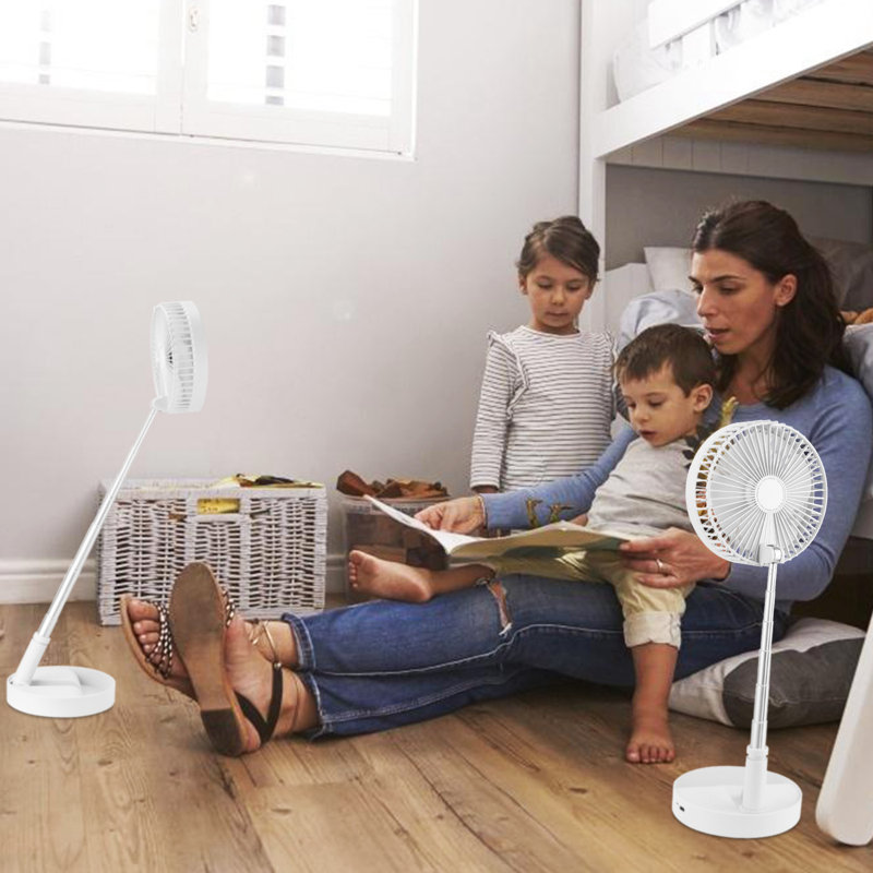 Ventilateur sur pied Imountek 3,66 po, Blanc