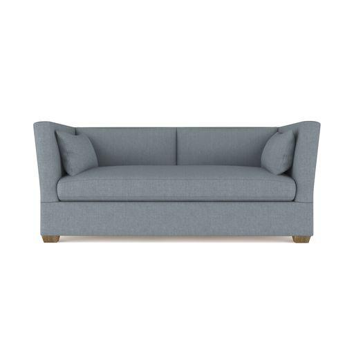 Rivington Flare Square Track-Arm Loveseat, Vintage Leather Pumice, 31" H x 72" W x 37" D, Weathered