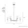 Jaylanie 6 - Light Dimmable Modern Linear Chandelier