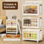 Bacs de rangement pliables avec roulettes 26QT