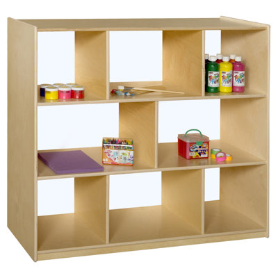 8 Compartment Plywood Shelving Unit