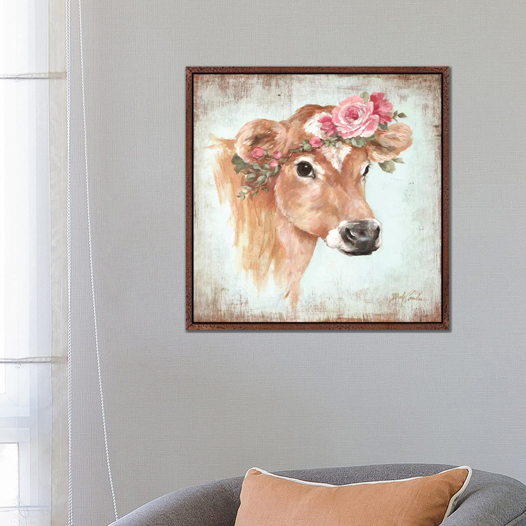 Rosie by Debi Coules - Floater Frame Painting on Canvas