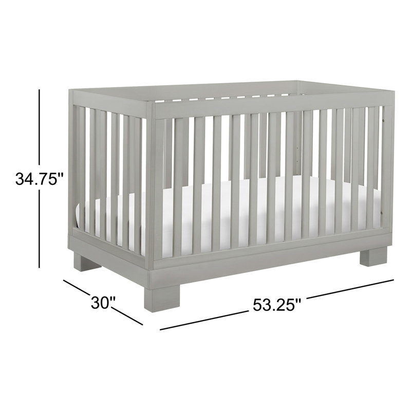 Modo 3-in-1 Convertible Crib, Gray