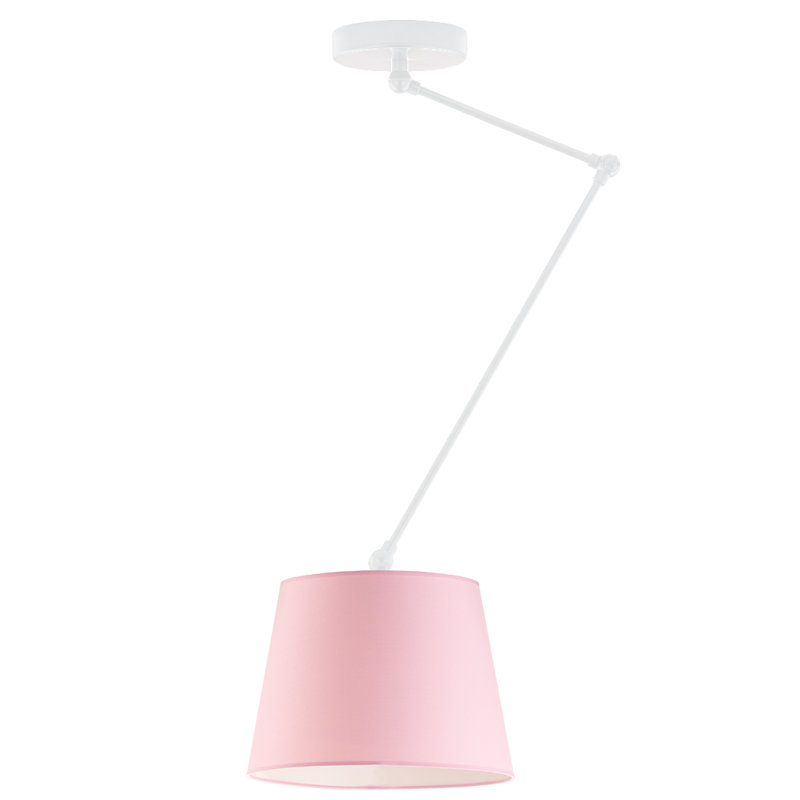Paun 1 - Light Novelty Chandelier, Matte White, Pink
