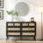 47'' W 6 - Drawer Dresser Vintage Boho Wood Dresser TV Stand-541055350