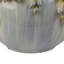 Pot à fleurs décoratif en céramique blanche avec bordure de guirlande florale, 12 po