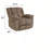 Oversized Corduroy Manual Recliner Chair - Brown Plush Upholstered Reclining Sofa With Overstuffed Cushions For Living Room, Home Theater & Bedroom