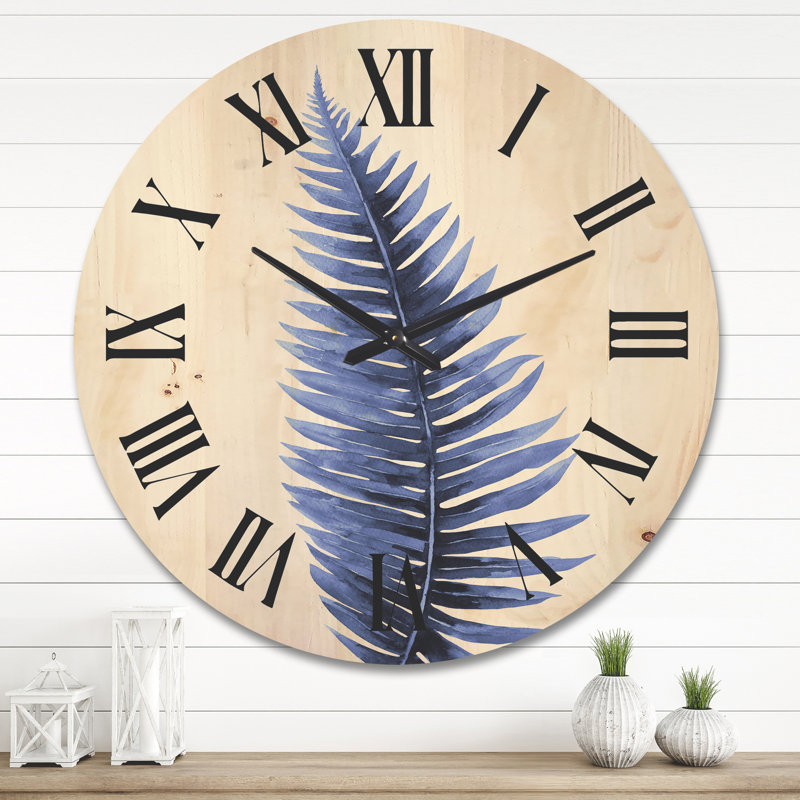 Horloge murale en bois Tropical, Très grand