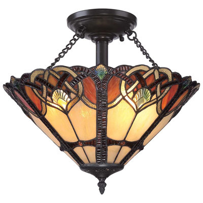 Litchford Glass Semi Flush Mount