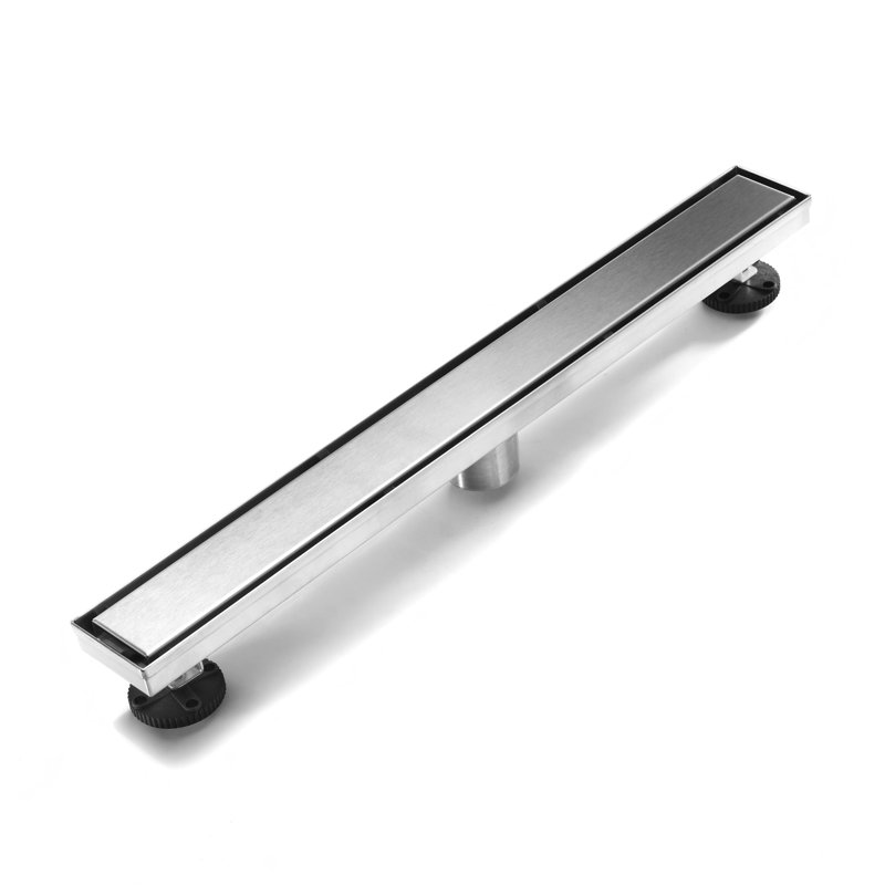 FlowCore 24" Brushed Nickel linear grid drain, Brushed Nickel