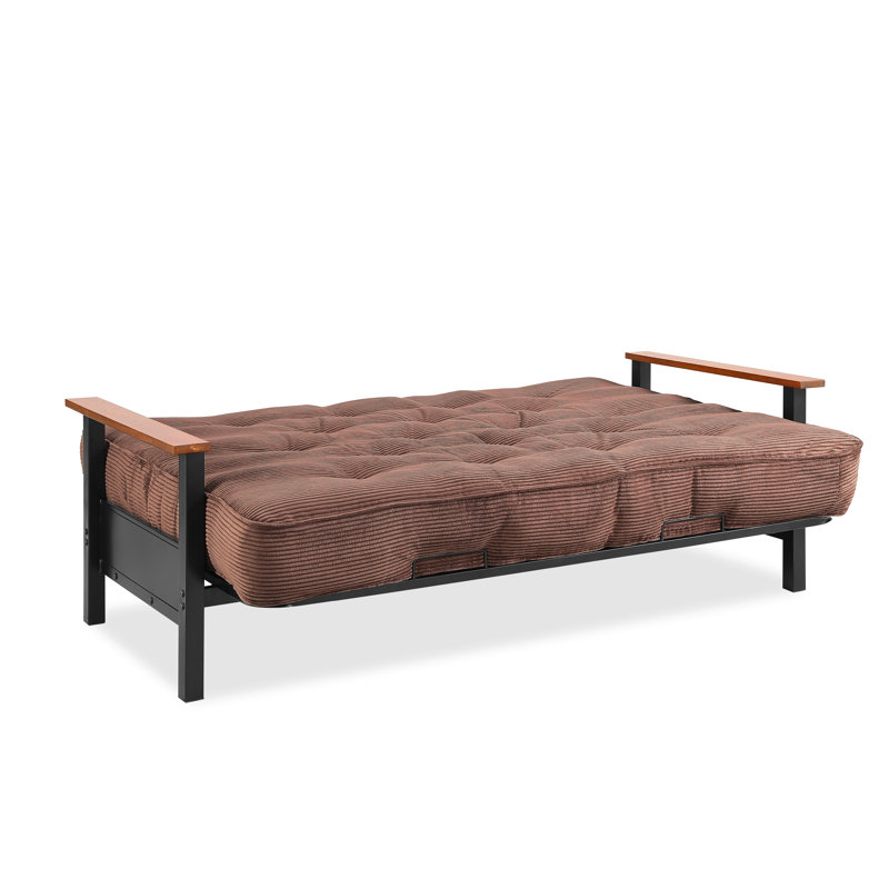 Futon et matelas Mcbroom, Velours côtelé java