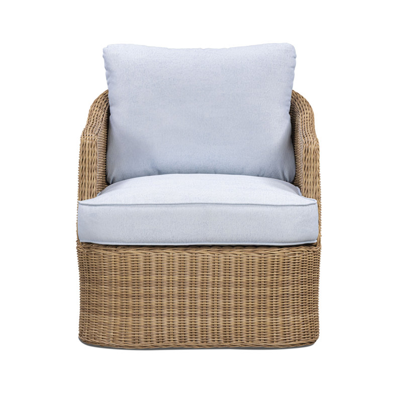 Fauteuil Axel Blue Boucle, Bleu