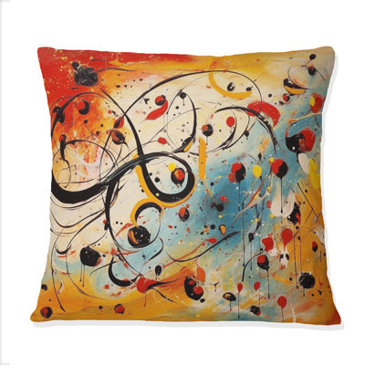 Coussin décoratif "All That Jazz Colorful Joy - Abstract Collages"