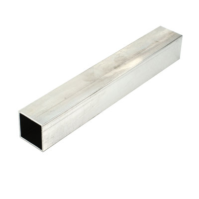 Outwater 1In Outside Diameter X 1/8In Wall Thickness Mill Finish Square Aluminum Tube, 46In Lengths (Pack Of 3)