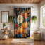 Elegant Pumpkin Floral - 1 Piece Standard Shower Curtain-100722391