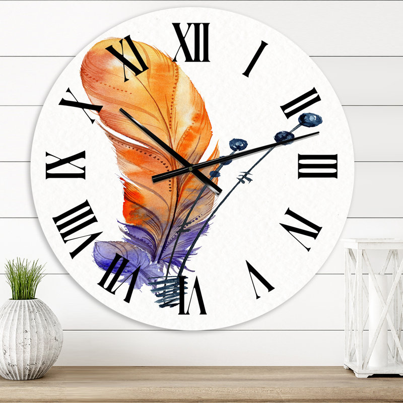 Horloge murale bohème et éclectique, Surdimensionné