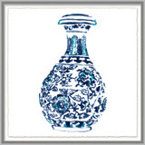 Blue and White Vase 2 Framed Print