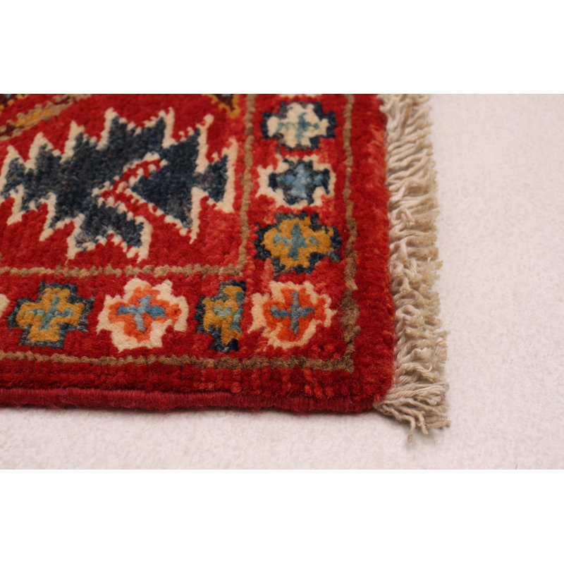 Tapis de couloir nouvel âge en laine 2 pi 7 po x 5 pi 11 po rouge
