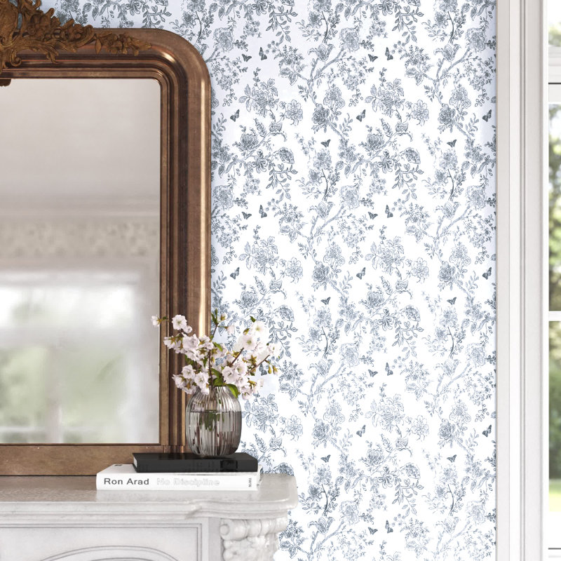 Ottoville Floral Roll, Sky Blue