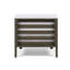 ARMLESS - l 28,0 po x P 30,2 po x H 26,5 po - Bois d'acacia - 1 pièce - Blanc
