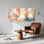 Motif floral, art mural sur toile, ensemble de 1-308820835-308820832