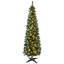 Grand sapin de Noël artificiel pré-éclairé avec branches réalistes-1981568699