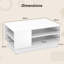 Pedestal Coffee Table with Storage-118149661