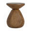 Table d'appoint d'extérieur en bois MGO, finition grain de bois, ensemble de 1