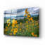 Art mural en verre Latitude Run® «Sunchokes At Hauteur Of Land» par Rick Berk-1965518502
