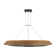 Sean Lavin Noa Large LED Ring Chandelier in Bronze with Washed Black Sea Grass shade