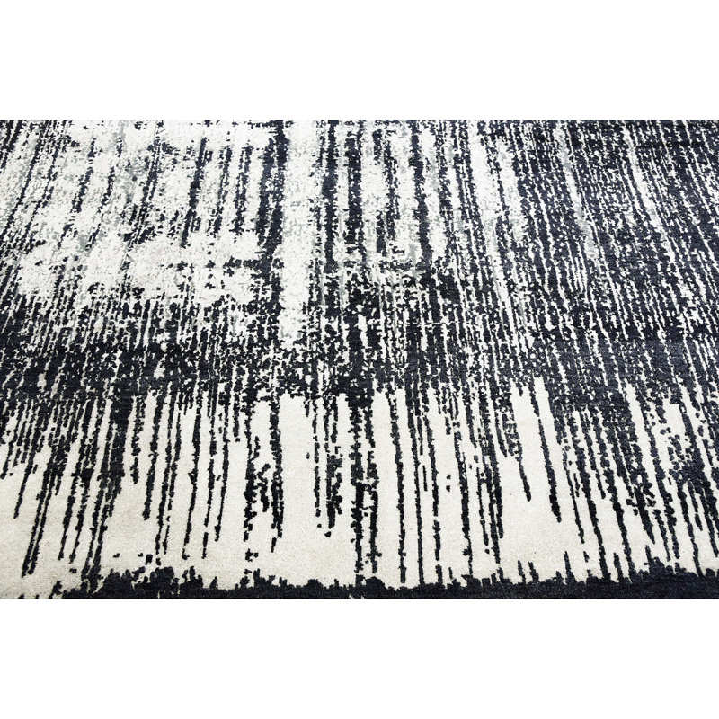 Hand Knotted Area Rug, Rectangle 8' x 10'