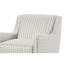 Fauteuil en tissu doux tissé, pieds arrondis et inclinés, accoudoirs profilés, multicolores, idéal pour le salon, 81 cm (L) x 89 cm (l) x 91 cm (H), 1 pied inclus, vendu en une seule pièce