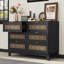 Commode de style rustique avec 6 tiroirs, armoire de rangement-688408600