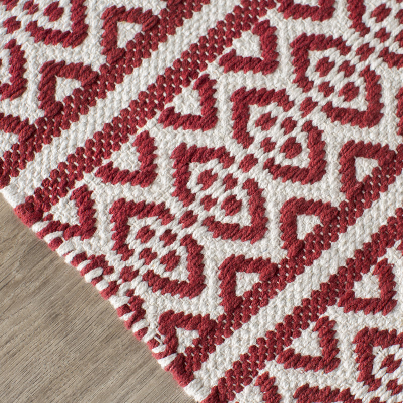 Bester Hand Woven Cotton Southwestern Rug, Rectangle 3' x 5'