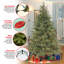 Sapin de Noël floqué et illuminé-2037025426