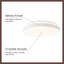 Beanie 15-in White dimmable LED Flush Mount-1956235555-1956235556