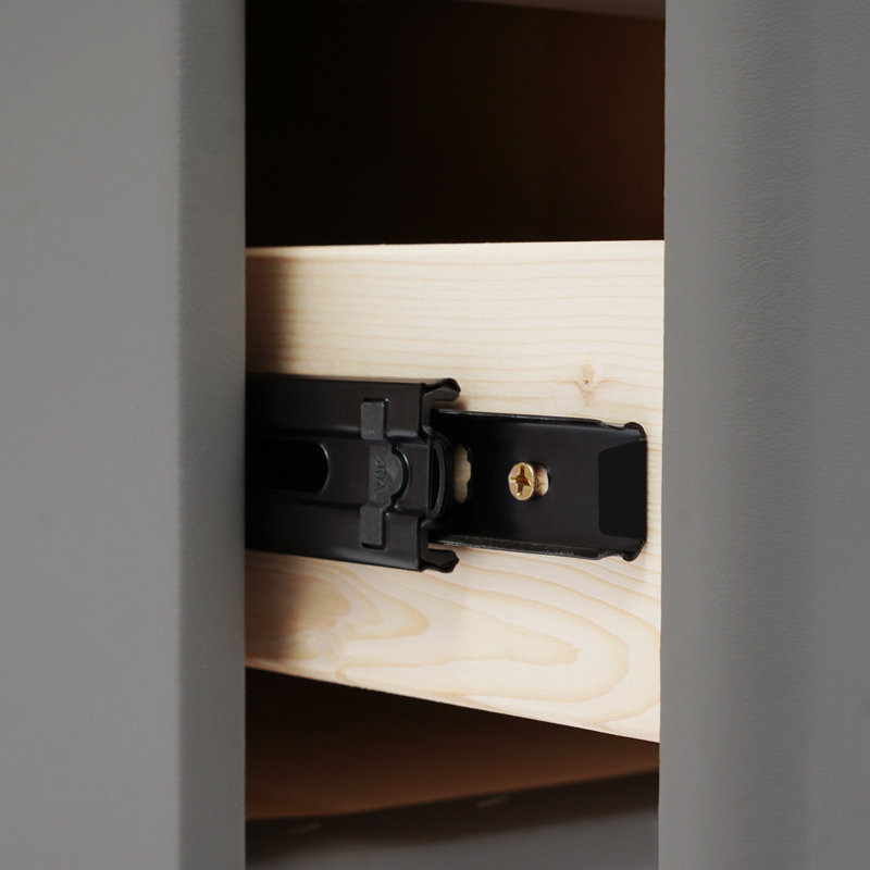 LED Smart Bedside Table Wireless Charging 2 Drawers