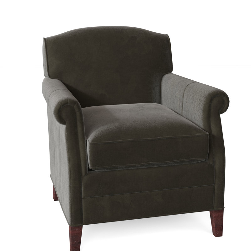 Dresden 29" W Armchair, Espresso, 9953 Loden Polyester