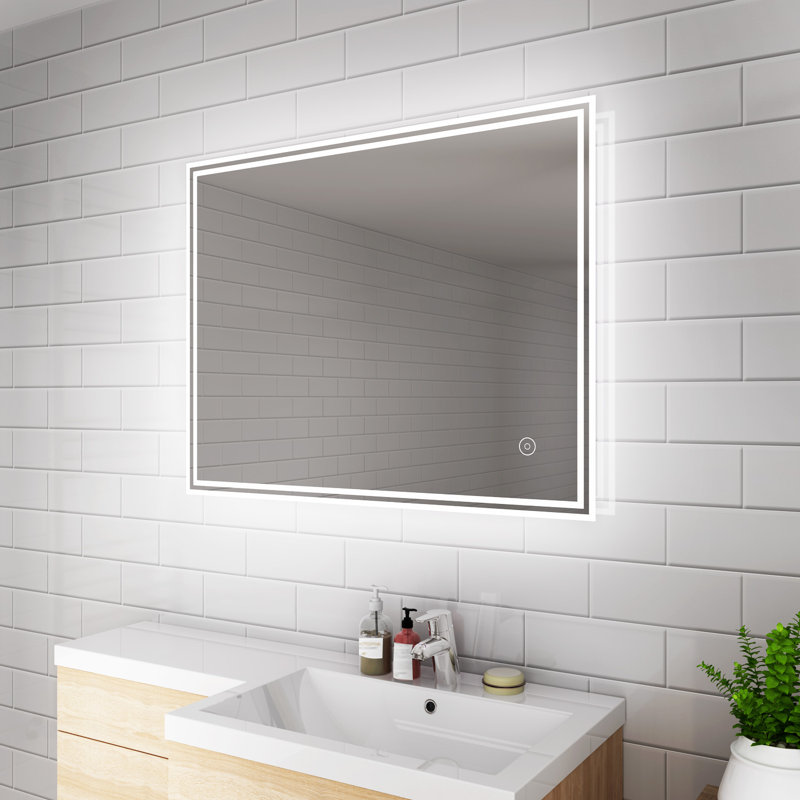Arceneaux Flat Mirror, 90cm H x 70cm W