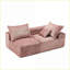 Canapés-lits en chenille de détente à 2 places Sofas Couches, petits espaces | Chenille | Rose