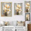Gris gris vert, coup de crayon, bouquet de fleurs sur toile-202406195-202406196